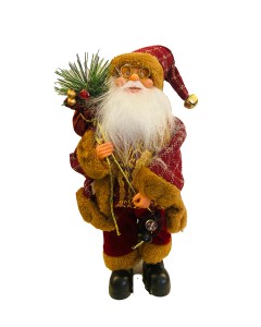 Viejo Pascuero Muñeco De Navidad Rojo-Marron